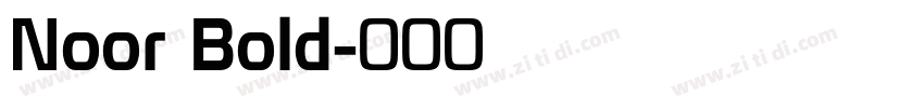 Noor Bold字体转换